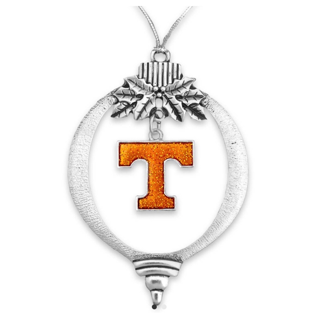 Tennessee Volunteers NCAA Glitter Power T Ornament
